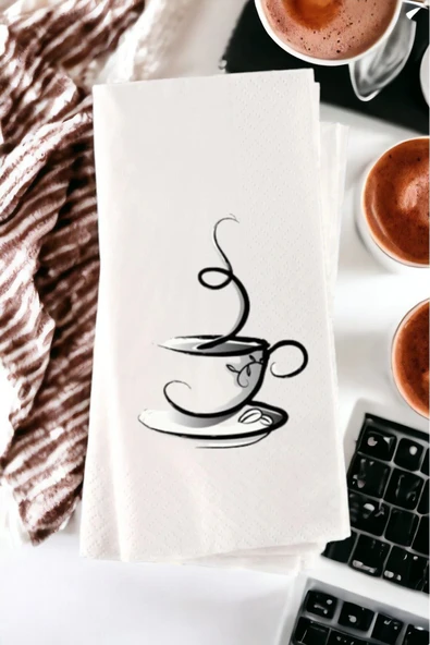 Lion Baskı ve Organizasyon  Kişiye Özel Coffee Baskılı Sunum Peçetesi 20’li ürün görseli