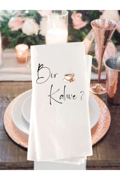 Lion Baskı ve Organizasyon  Kahve baskılı peçete 20 adet