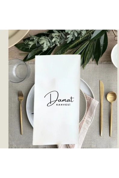 Lion Baskı ve Organizasyon  Damat kahvesi baskılı peçete 5 Adet - 3