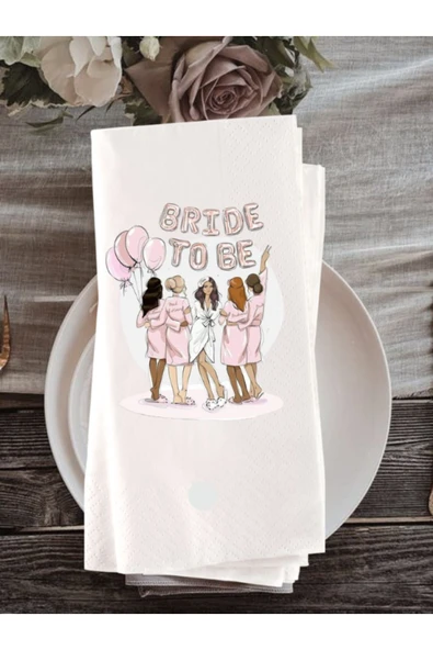 Lion Baskı ve Organizasyon  Bride baskılı Peçete 20 Adet ürün görseli