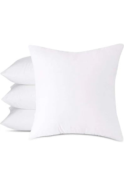 4 Adet Kırlent Iç Yastık 350GR Ekstra Dolgun Koltuk Yastığı Balkon Bahçe Aksesuar Yastığı  45x45
