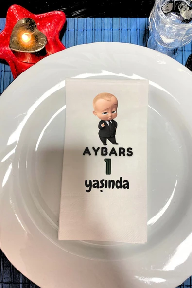 Lion Baskı ve Organizasyon  Doğum günü baskılı Peçete 20 Adet