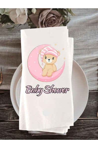 Lion Baskı ve Organizasyon  Baby Baskılı Peçete 20 Adet ürün görseli