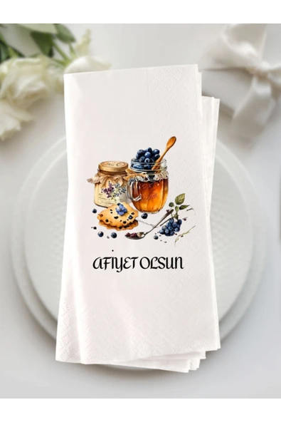 Lion Baskı ve Organizasyon  Afiyet olsun baskılı peçete 20 adet ürün görseli