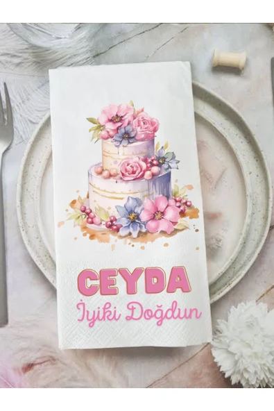 Lion Baskı ve Organizasyon  Doğum günü baskılı peçete 20 adet ürün görseli