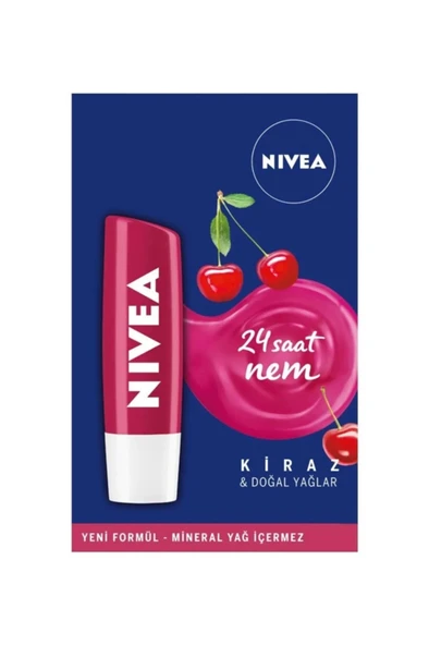NIVEA Kiraz Dudak Bakım Kremi 4,8 gr ürün görseli