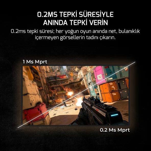 GamePower 24″ Lucid S20 540Hz 0.2MS Flat E-Sports Fast TN Pivot Rgb Gaming Monitör (Sıfır Ölü Piksel Garantili) - 3