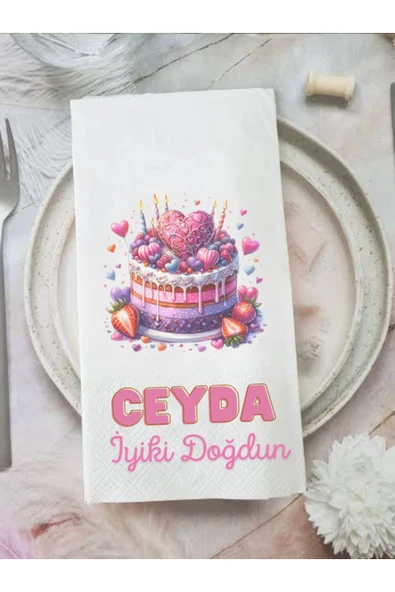 Lion Baskı ve Organizasyon  Doğum günü baskılı peçete 20 adet ürün görseli