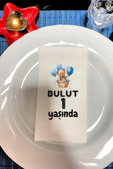 Lion Baskı ve Organizasyon  Doğum günü baskılı Peçete 20 Adet