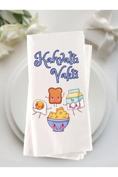 Lion Baskı ve Organizasyon  Kahvaltı Baskılı Peçete 20 Adet ürün görseli