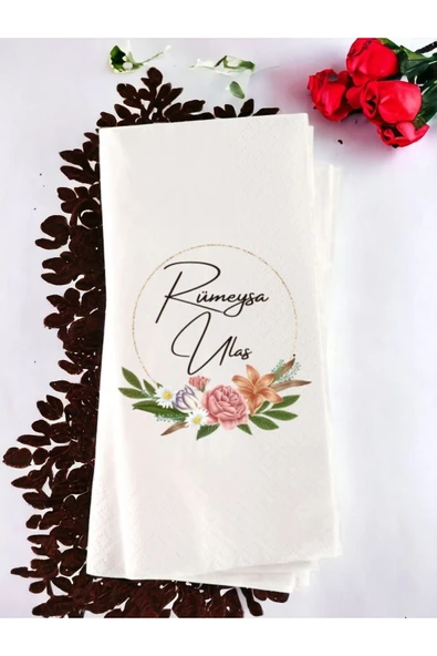 Lion Baskı ve Organizasyon  Kişiye Özel Sade Söz, Nişan, Düğün Baskılı Peçete 20’li ürün görseli