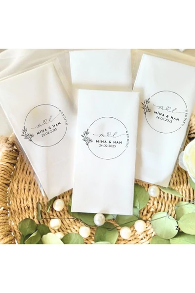 Lion Baskı ve Organizasyon  Baskılı Söz Düğün Nişan Peçetesi 20 Adet - Resim 2