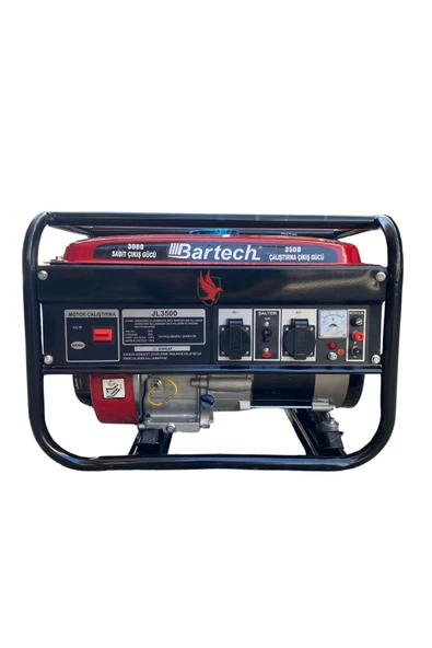 Bartech LB3500 Benzinli Monofaze Jeneratör 7 Hp Bakır Sargılı - 3