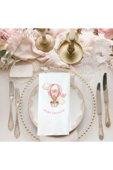 Lion Baskı ve Organizasyon  Baby Baskılı Peçete 20 Adet - Resim 2