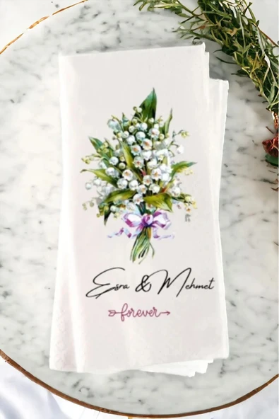 Lion Baskı ve Organizasyon  Söz Nişan Düğün Temalı Baskılı Peçete 20 ürün görseli