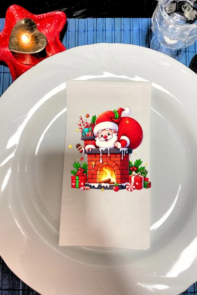 Lion Baskı ve Organizasyon  Yılbaşı Baskılı Sunum Peçete 20 Adet ürün görseli