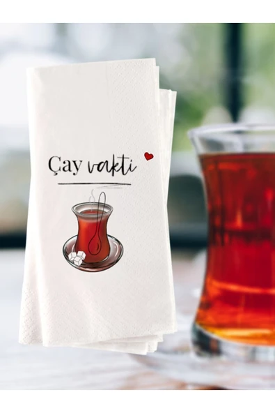 Lion Baskı ve Organizasyon Çay Temalı Esprili Yazı Baskılı Konuşan Peçete 20 Adet 0017