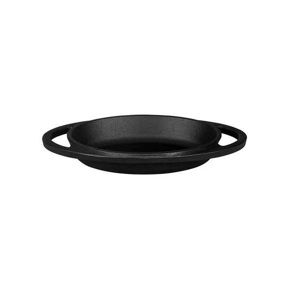 Lava Döküm Oval Sahan Döküm Demir Yekpare Çift Kulplu Ölçü 15x10cm.