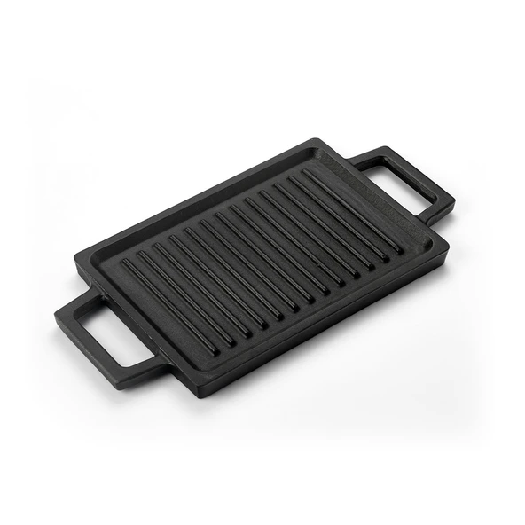 Lava Döküm Dikdörtgen Çift Yön Izgara ve Düz Yüzey Hot Plate Ölçü 22x15cm. ürün görseli