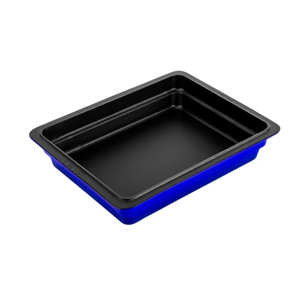 Lava Döküm Dikdörtgen 1/2 Gastronomi Küvet Ölçü 26x33cm.  Mavi - Resim 2