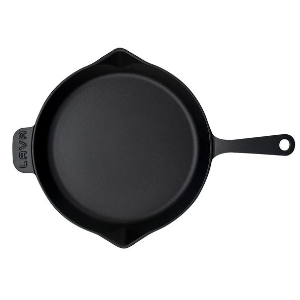 Lava Döküm Yuvarlak Kızartma Tavası Döküm Demir Yekpare Saplı. Çap(Ø)30cm - 3