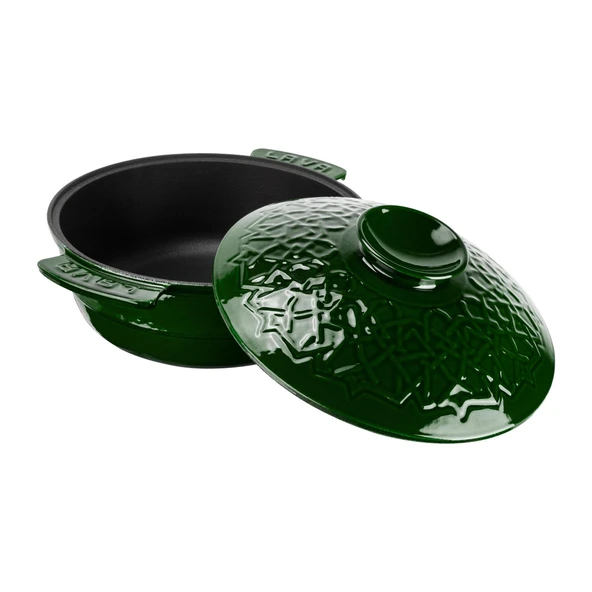 Lava Anatolia Selçuklu Güveci Çap (Ø)26 cm.  Yeşil - Resim 3