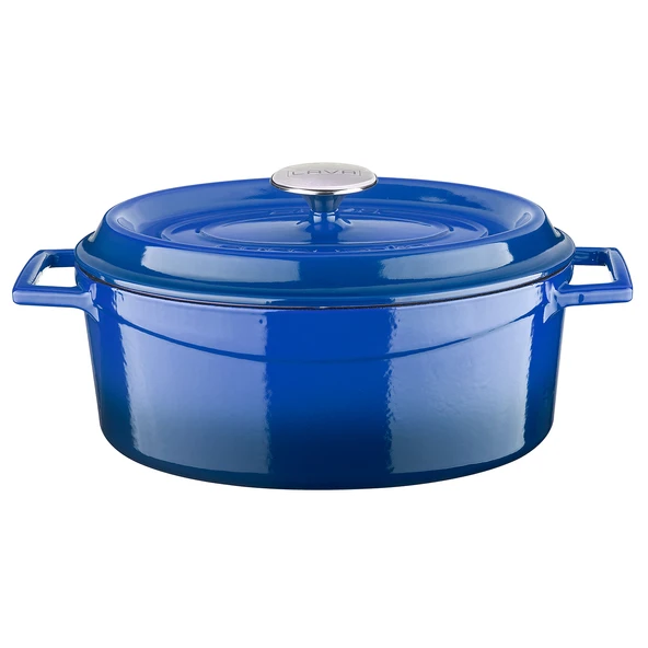 Lava Döküm Oval Tencere. Edition Serisi Ölçü 21x27cm.  Mavi ürün görseli 1