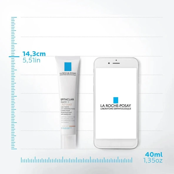 La Roche Posay Effaclar Duo + Cilt Bozukluğu ve Akne Lekelerine Karşı Düzeltici Bakım Teinte Medium 40 ml - 3