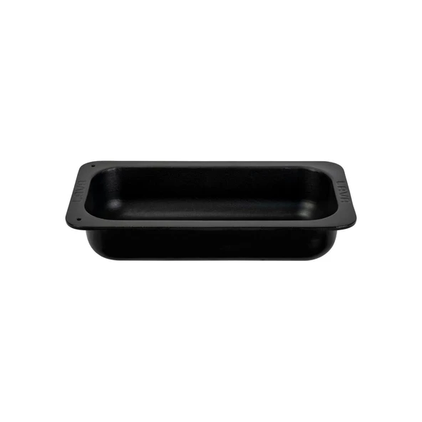 Lava Döküm Dikdörtgen 1/3 Gastronomi Küvet Ölçü 32x17cm.  Siyah