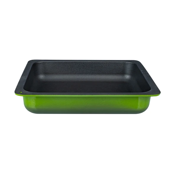 Lava Döküm Dikdörtgen 2/3 Gastronomi Küvet Ölçü 35x32cm.  Yeşil - 1