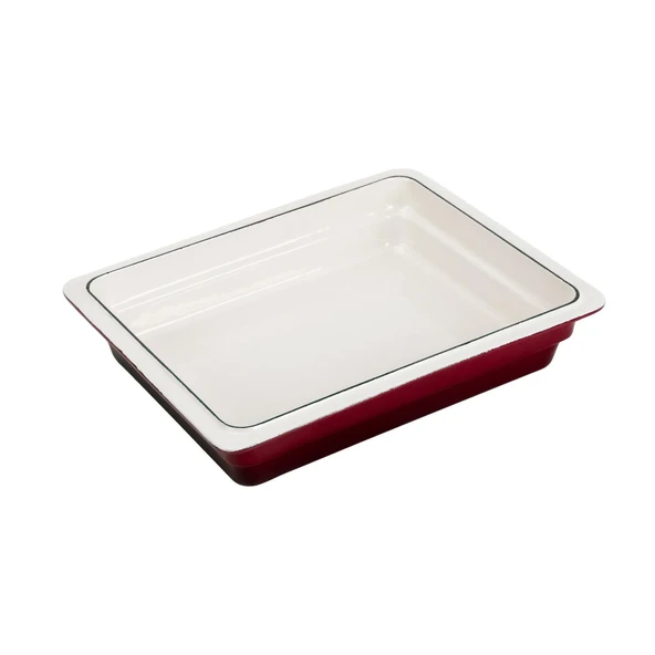 Lava Döküm Dikdörtgen 1/2 Gastronomi Küvet Ölçü 26x33cm.  Kırmızı - Resim 2