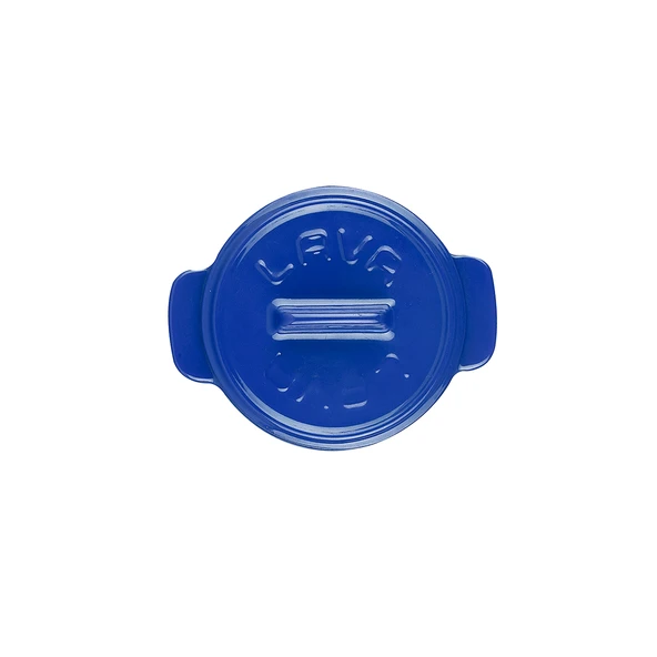 Lava Döküm Mini Tencere Folk Serisi Çap(Ø)9 cm.  Mavi - 2