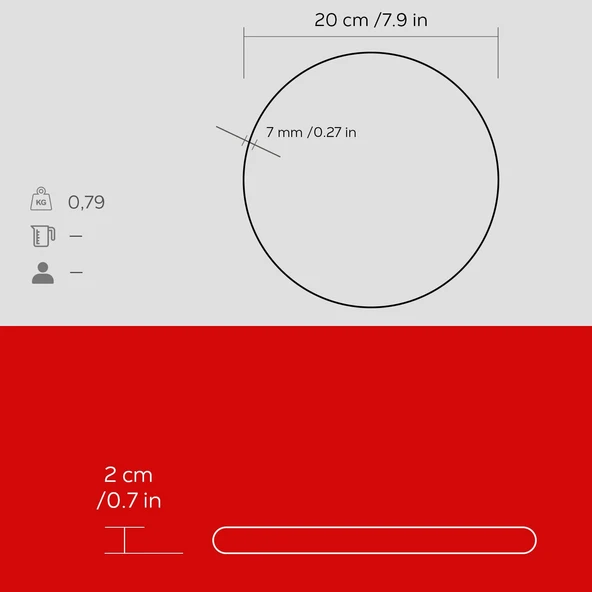 Lava Döküm Demir Nihale Çap(Ø)20cm. Kırmızı - 4