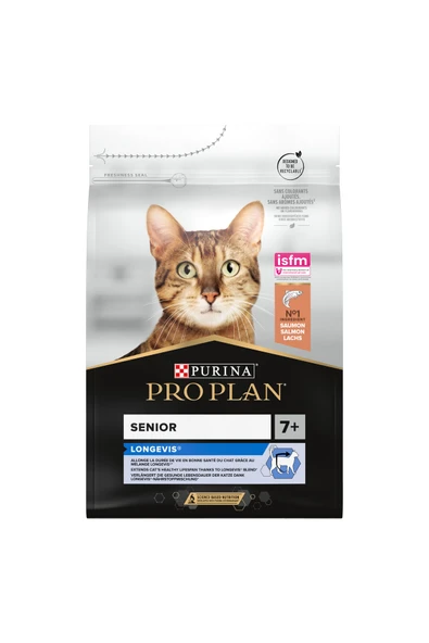 Pro Plan +7 Senior Somonlu Kedi Maması - 3 Kg - Resim 2