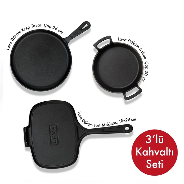 Lava Döküm Kahvaltı Seti ürün görseli