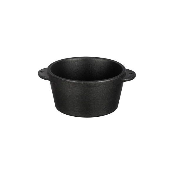 Lava Döküm Yuvarlak Sufle / Sos Kabı. Çap(Ø)8cm.
