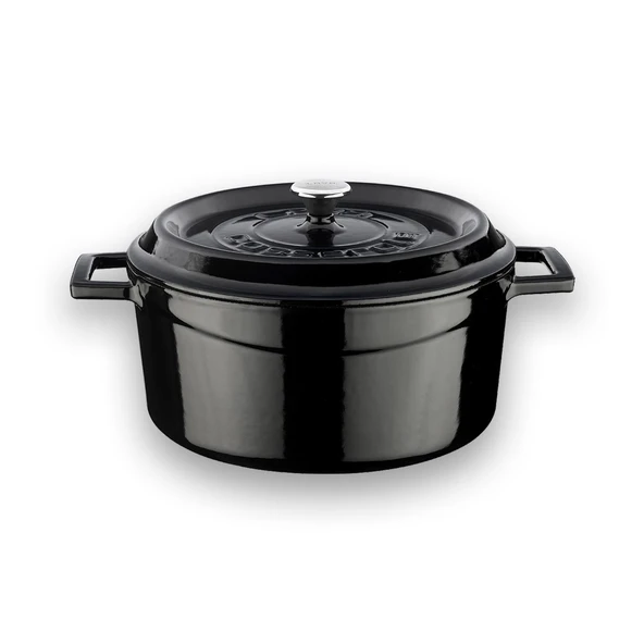 Lava Döküm 6X Trendy Serisi Döküm Demir Tencere Tava Çeyiz Seti  Siyah - Resim 2