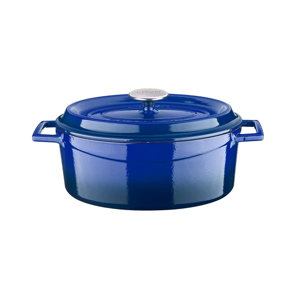 Lava Döküm 3X Edition Serisi Özel Koleksiyon Döküm Demir Tencere & Tava Seti  Mavi - Resim 2