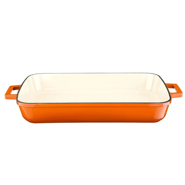 Lava Döküm 3X Edition Serisi Özel Koleksiyon Döküm Demir Tencere & Tava Seti  Turuncu - Resim 4