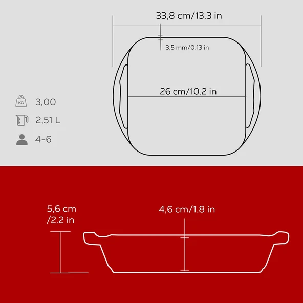 Lava Döküm Kare Kızartma Tavası Döküm Demir Yekpare Çift Kulplu Ölçü 26x26cm.  Kırmızı - Resim 5
