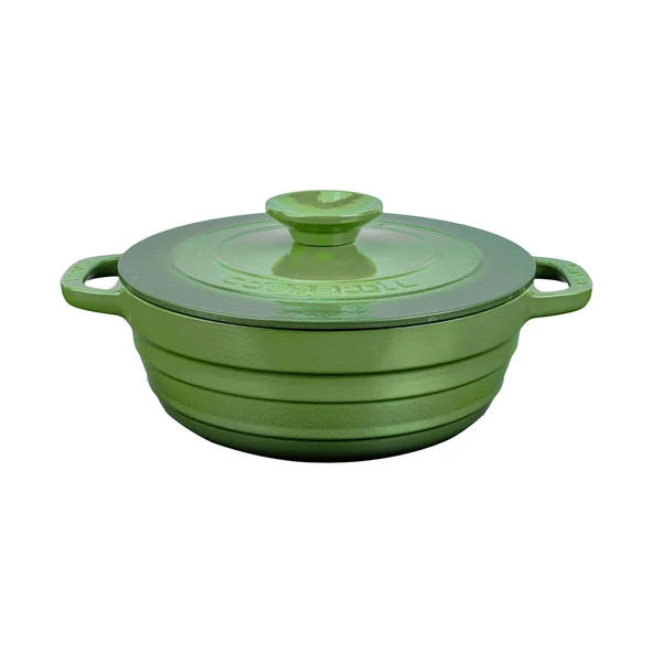 Lava Döküm Yuvarlak Tencere Döküm Demir Kapak Experience Serisi Çap(Ø)28cm  Yeşil ürün görseli
