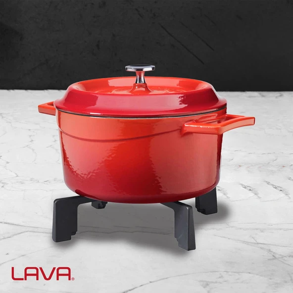 Lava Döküm Kare Nihale Çap(Ø)24cm. - 5