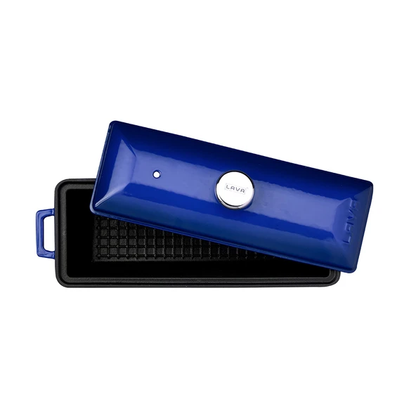 Lava Döküm Ekmek Tenceresi / Terrine Serisi. Ölçü 11x29cm.  Mavi - 3