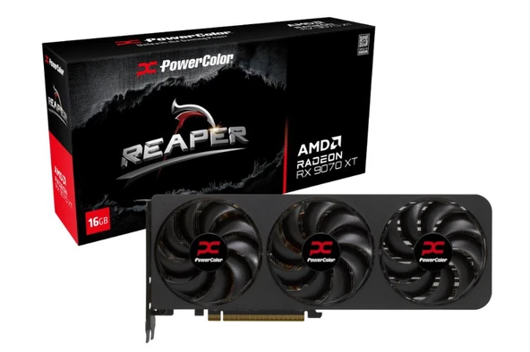 POWERCOLOR REAPER RADEON RX9070XT 16G-A GDDR6 256Bit Gaming Ekran Kartı