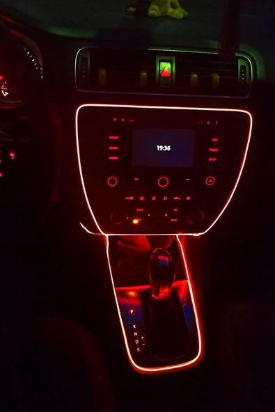 ASTRALED Araç Içi Aydınlatma Ip Neon I Led Neon Kırmızı 2 Metre - 3