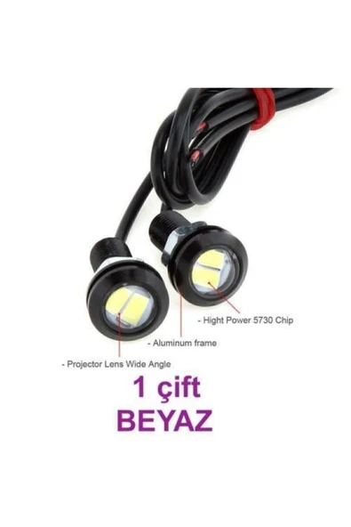 Kartal Göz Led 4 Adet Ayna Altı Led Eagle Eye Beyaz Ayna Led - 8