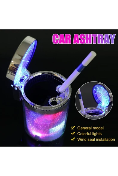 7 renkli ışıklı küllük - Resim 5