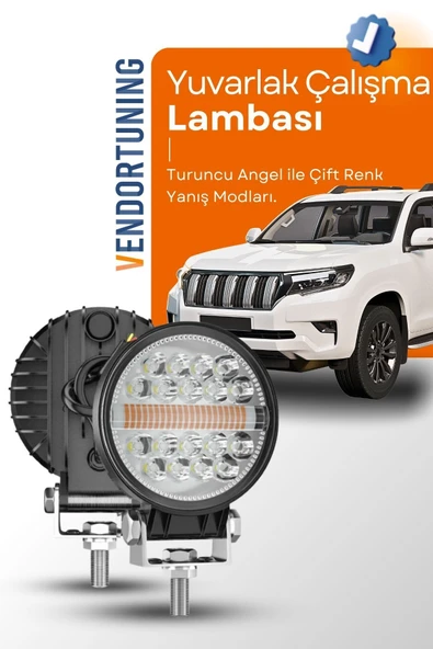 ASTRALED Off Road Drl Gündüz Led Yuvarlak Çalışma Lambası Traktör Tekne Tır Kamyon Atv Spot Sis Farı ürün görseli