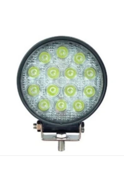 Kgn Off Road Çalışma Lambası 10-30v 48w 14 Led Yuvarlak 1 Adet - Resim 2