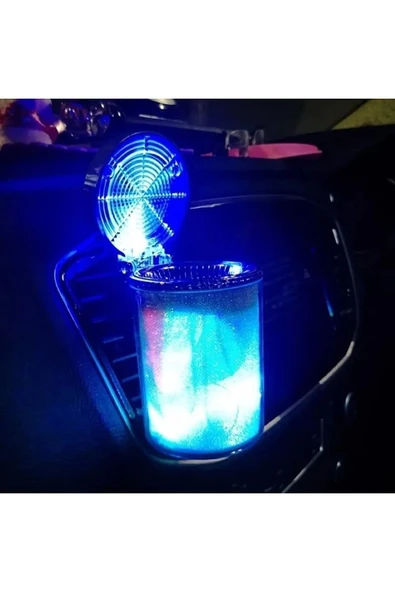 OTO KÜLLÜK RENKLİ IŞILTILI RGB ARAÇ İÇİ LED KÜLLÜK 7 IŞIKLI BLACKPİNK HAYRANI BADGİRL KÜLLÜĞÜ ürün görseli